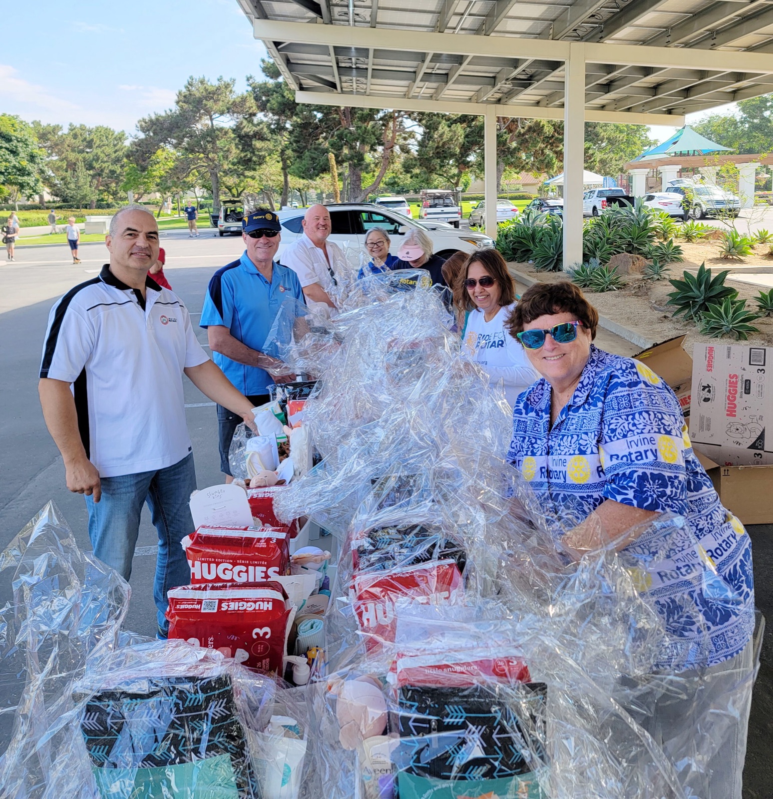 Baby baskets for Marine families at Camp Pendleton