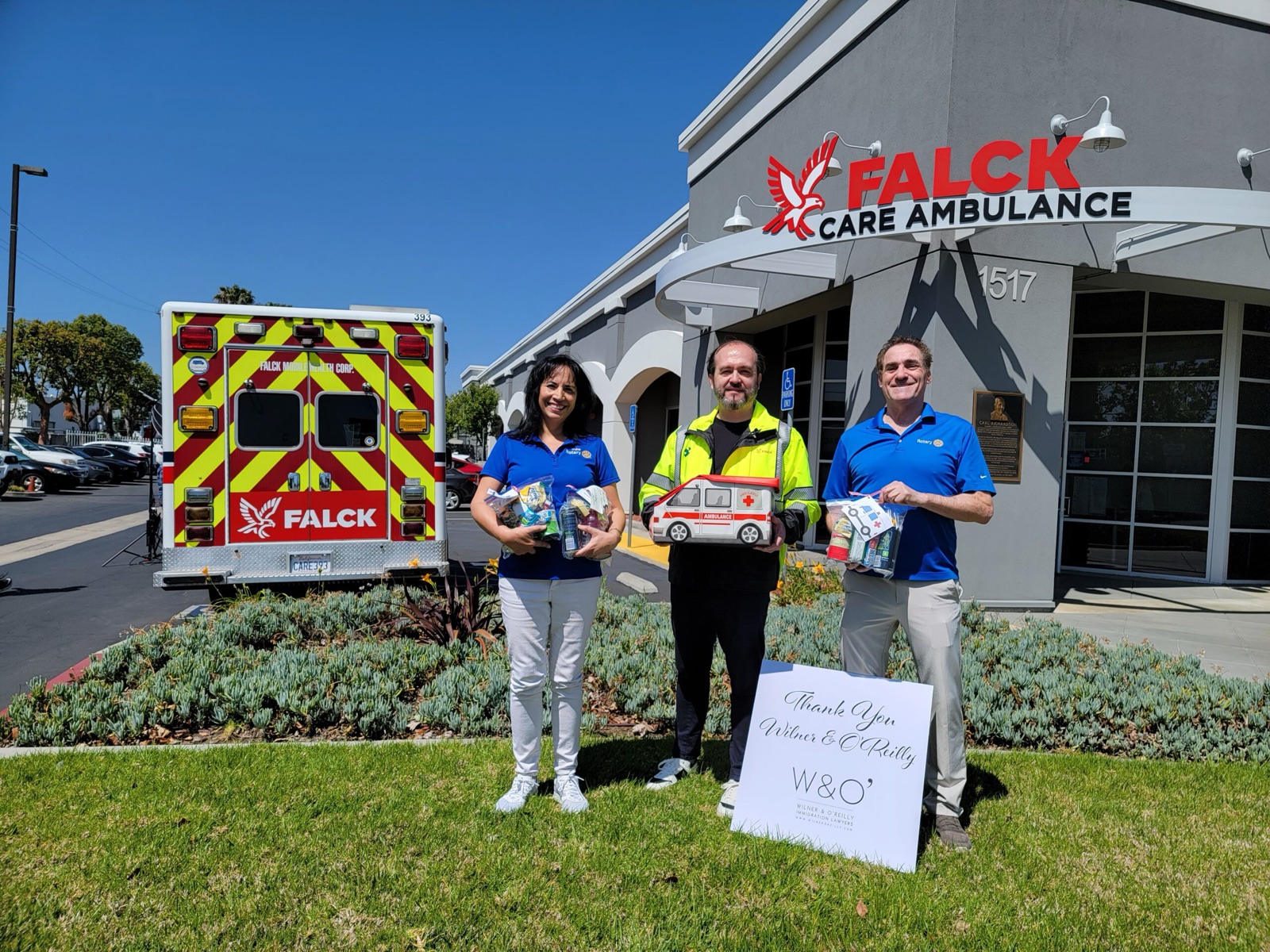 Care bags delivered to local ambulance crews