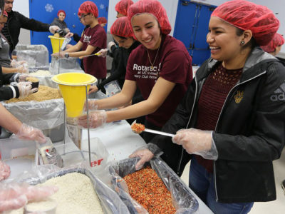 Irvine Rotary Club Packages 20 Thousand Meals